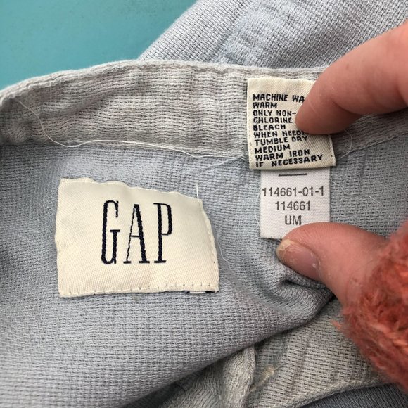 SOLD R&K Ombré dyed button up soft linen shirt - Picture 6 of 8